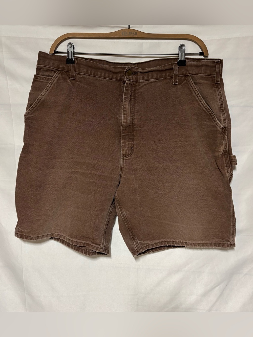 Carhartt Brown Carpenter Work Shorts Men's Size 40 Cotton Utility
